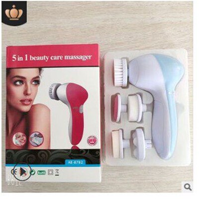 5 in 1 body face skin care cleaning wash brush spa facial 新