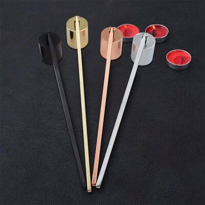 Stainless Steel Smokeless Candle Wick Bell Snuffer Home Hand