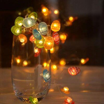 2M 20LED Easter Rabbit String Light Carrot Chick Eggs Fairy