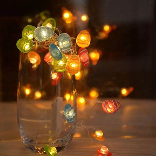 2M 20LED Easter Rabbit String Light Carrot Chick Eggs Fairy