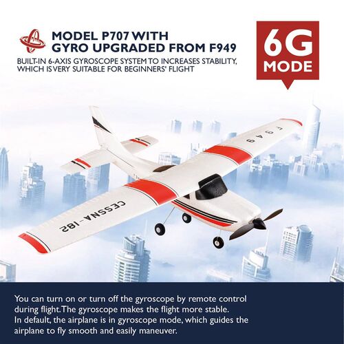 WLtoys F949 LCD Upgrade Version 2.4G 3Ch RC Airplane Fixed W