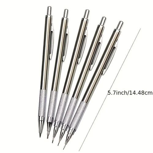 0.3 0.5 0.7 0.9 1.3 2.0mm Mechanical Pencils Set Metal Art D