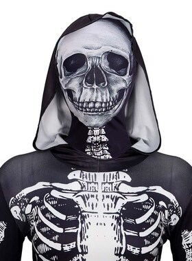 Halloween costume skeleton cosplay costume万圣节服装骷髅骨架