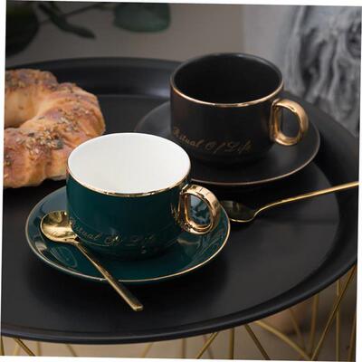 2024 Ceramic coffee cup European high-end tea cup set gift