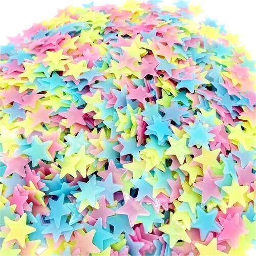 100Pcs3DStarWaeGlow