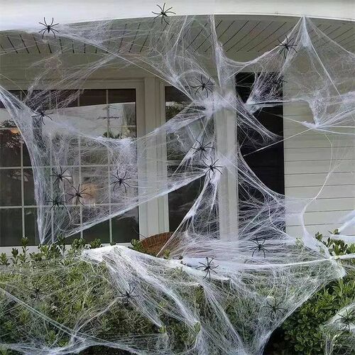 Super Real Spider Web Fake Spider Halloween Artificial Terro