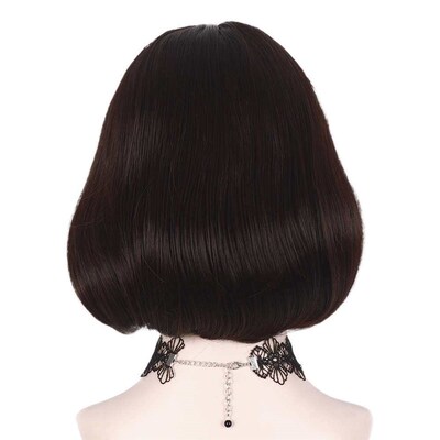 Short hair bobo head wig women wig set air bangs bobo head o