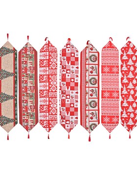 New Year 180*35cm  Christmas Table Runner Xmas Decorations