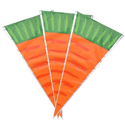 20/40pcs Easter Bunny Carrot Candy Bags Rabbit Gift Bag Spri