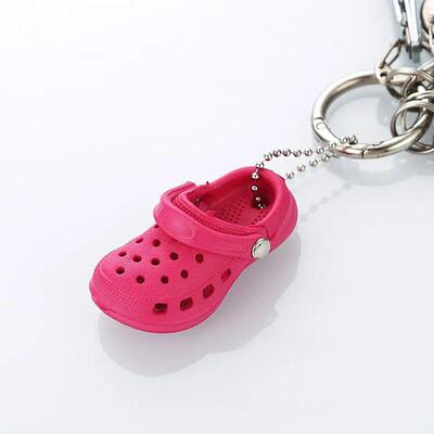 3D New Mini Shoes Shape Keychain PVC Shoe Charms For Clogs A