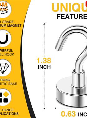 20 Pack Magnetic Hooks,Magnets Refrigerator Fridge Hanging