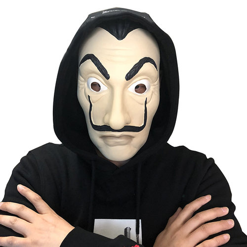 La Casa De Papel Mask Salvador Dali Latex Cosplay Mask Hallo