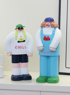 ins面包人摆件糕店开烘焙房摆物设咖啡馆吧台人装饰BN-322B品业蛋