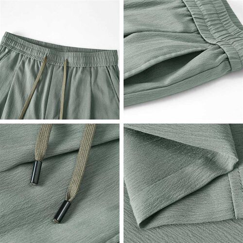 Mimaike Mens Simple Loose Casual Pants Mens Spring an Summ