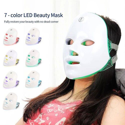 7 Colors Photon Facial LED Mask Red Light Therapy Anti Aging