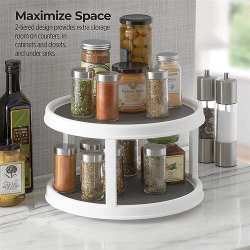 Turntable Spice Organizer Kitchen  Lazy Susan Cabinet