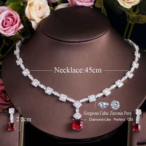 ThreeGraces Elegant Yellow CZ Crystal Silver Color Big Squar