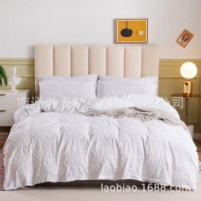 Bedding Home Textile Crafts Flower Cut Wavy Square Fish Tail