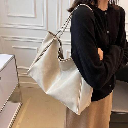 Women Tote Bag Fashion Underarm Pouch Large Capacity Soft Pu