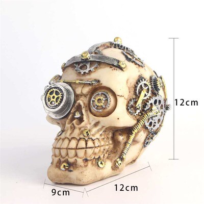 -Resin Skull Mechanical Skull Skull Crafts Skull Personality