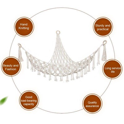 Large Capacity Stuffed Animals Hammock Net Macrame Boho Home