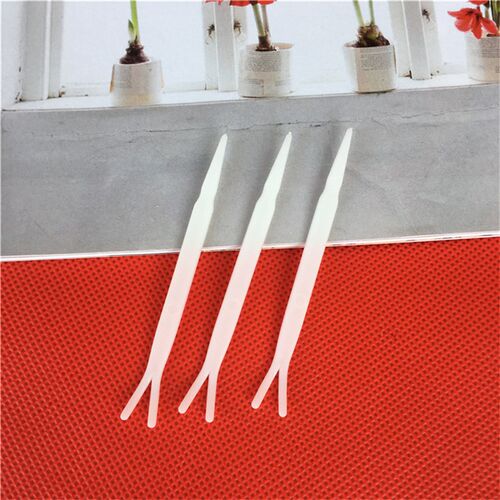 Plastic White Pink Tweezers Clips For Eyelid Tape Sticker To
