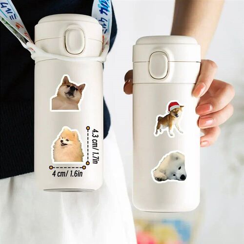 10/100/1000Pcs Funny Dog Stickers Cartoon Cute Decals Toy Gu