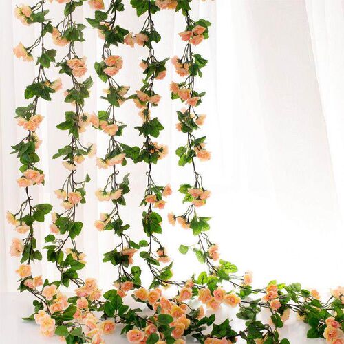 2m Artificial Flowers Rose Ivy Vine Wedding Decoration