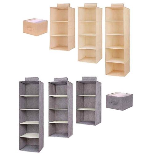 Wardrobe Hanging Storage Bag Interlayer Drawer Clothes Han