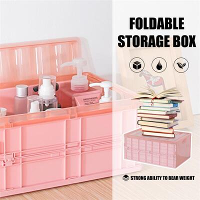 Collapsible Plastic Storage Box Toy Box Folding Sundry Stora