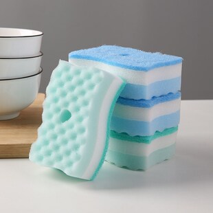 SShaped Wavy Sponge Multipurpose Cleaning Cloth Kitchen Scru