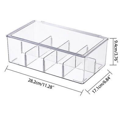 Stackable Disposable Tea Bags Coffee Storage 8 Grid Freezer