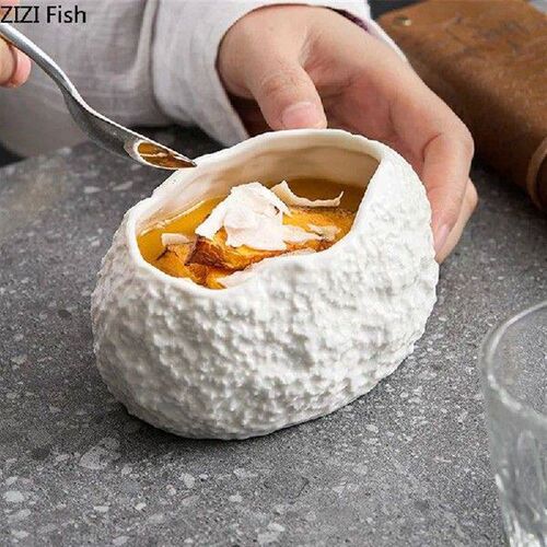 Rock Pattern Ceramic Bowl Hotel Restaurant High Quality