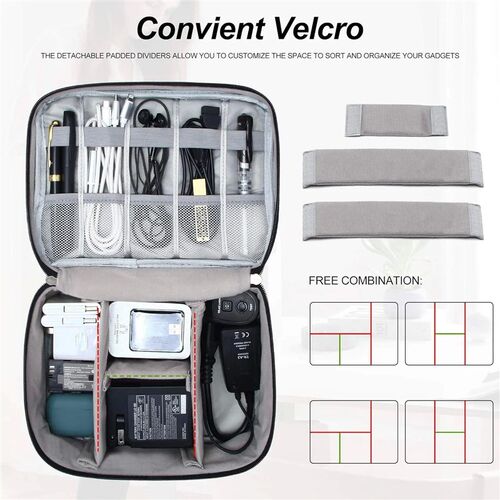 Cable Storage Bag Waterproof Digital Electronic Accessories
