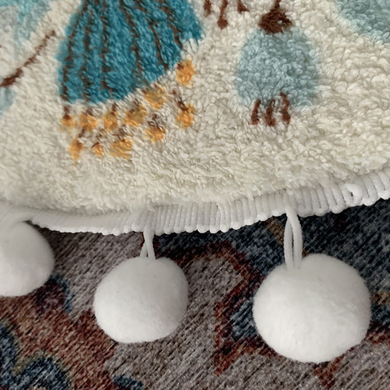 新款仿羊绒圆形地毯家用卧室地垫撸猫感茶几飘窗垫民族风圆形地毯,居家布艺,地毯,淘宝优惠券,粉丝福利购,淘宝优惠卷