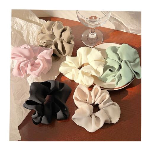 3/5/Pcs Silk Scrunchies Print Leopard Scrunchie Set Elastic