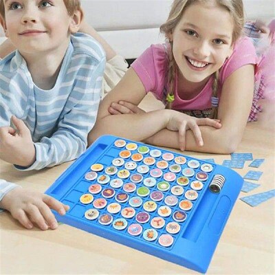 Kids Chess Game 2 Players Cartoon Animal Flipping Chess