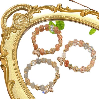 New Super Fairy Orange Moonstone Brlet Sweet Color Hair Crys