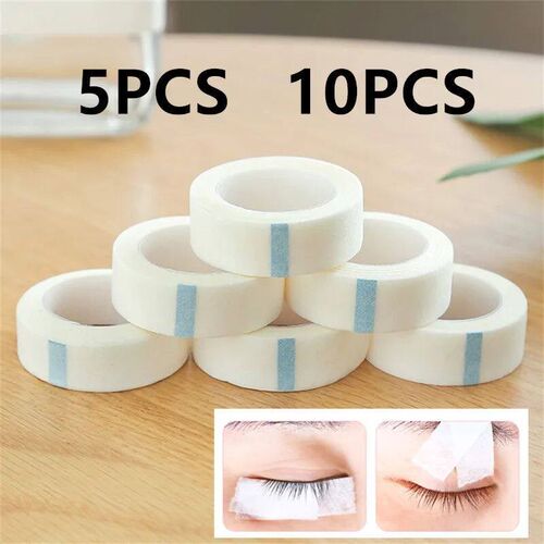 New5/10PCS White Tape Eye False Lashes Patch Breathable Medi
