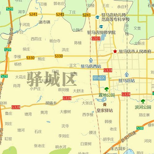 驻马店市地图1.15高清折叠家用办公室书房装饰墙贴新款