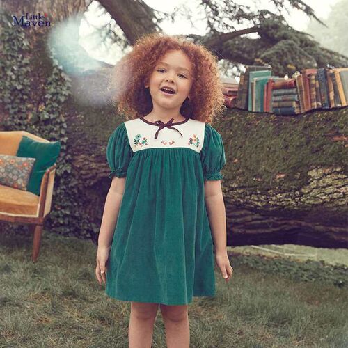 Littlemaven Girls Skirt Summer New Princess Dress Knitted Co