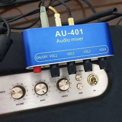 Stereo Mixer Board (4 Input 1 Output ) Individually Control