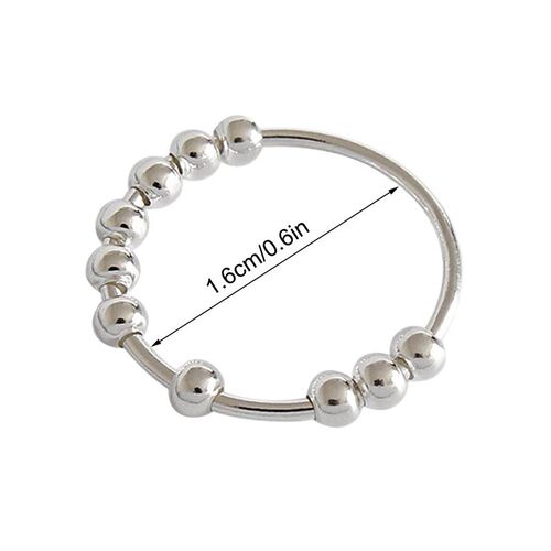 Fidget Beads Anxiety Ring Spinner Single Coil Spiral Fidget