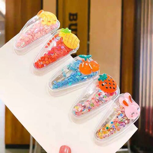 Quicksand BB Clip Children Girls Hair Clip Ba Princess Hair