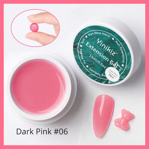 Polygel Nail Acrylic Poly Gel 15g Pink White Clear Crystal