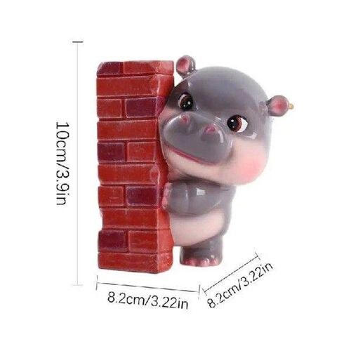 Hippo Statue Decor Emotional Support Hippo Statue Different