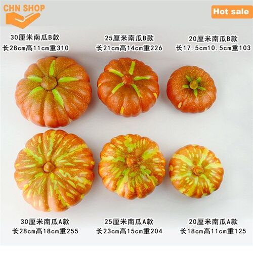 Halloween pumpkin decorations foam jack-o-lantern props