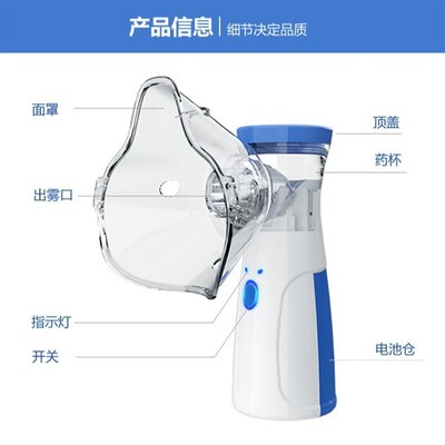 Handheld microgrid atomizer, childrens atomizer, portable h