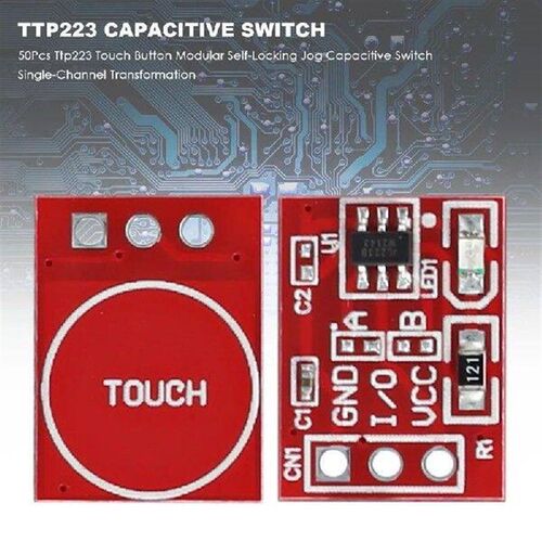 50Pcs Ttp223 Touch Button Modular Self-Locking Jog