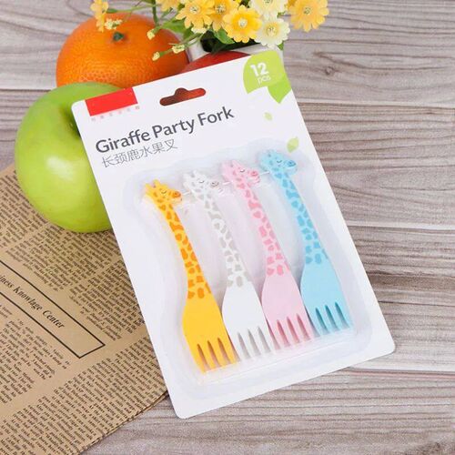 Animal Farm Fruit Fork Mini Cartoon Children Snack Cake Dess